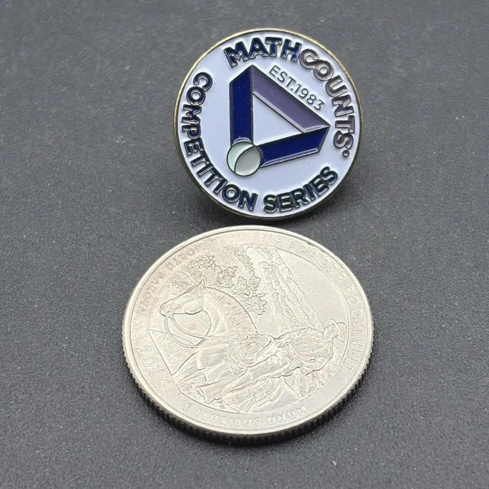 Math Counts Competition Series Lapel‎ Hat Pin